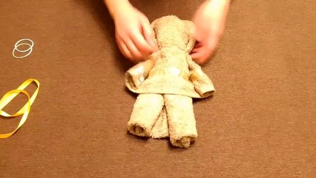 DIY - Мишка из полотенца - Teddy Bear towel смотреть онлайн