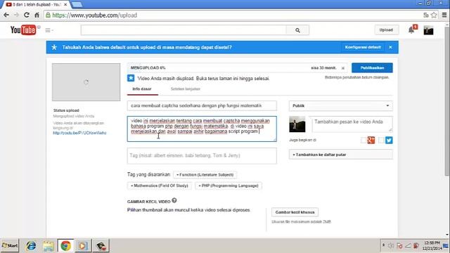 cara upload video ke youtube dan share ke social media смотреть онлайн