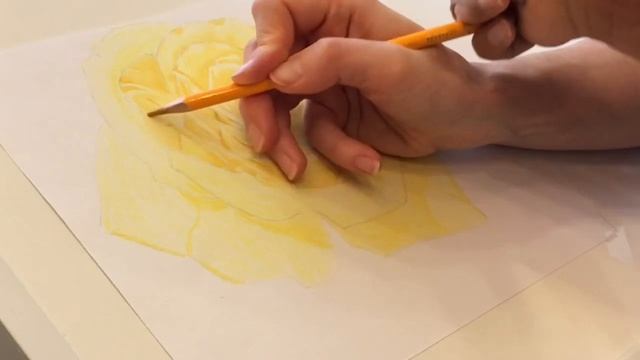 Рисовать цветы.Нарисовать розу.Цветными карандашами.Пошагово.Рисуем с подростком с дцп. смотреть онлайн