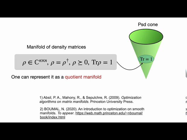 Ilia Luchnikov & Alexander Ryzhov: Riemannian Optimization for Quantum Technologies. Quantum states