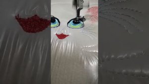 Вышивальная машина Janome 500 E игрушка кошечка.