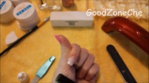 Наращивание ногтей однофазным гелем (на типсах) в домашних условиях.