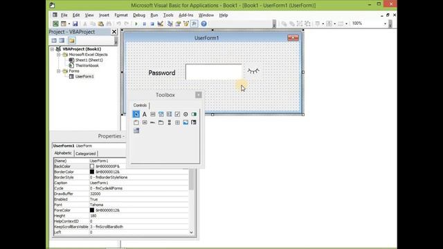 UserForm Animation (Part-4) How to Show and Hide Password Using VBA