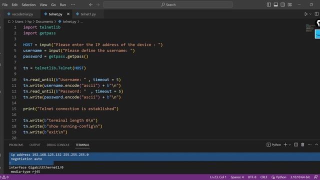 Day 10 : Telnetlib advance | Python for Network Engineers | Hindi смотреть онлайн
