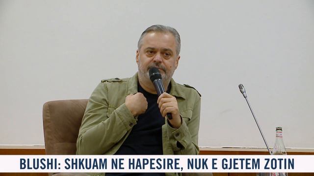 Debat për Zotin në Tiranë, Ben Blushi: Zoti është produkt kulturor смотреть онлайн
