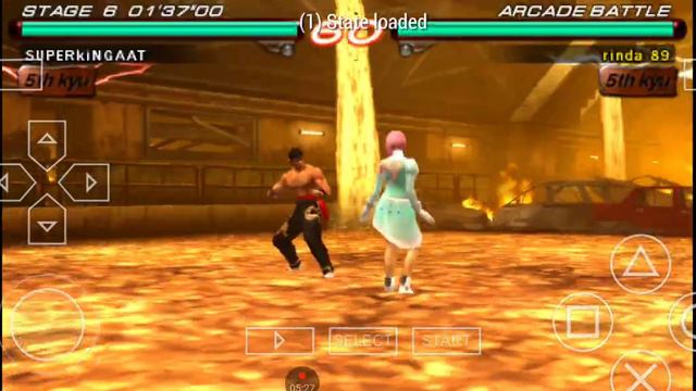 Tekken6 law /Marshall Law/law gameplay in PSP emulator on Android walkthrough смотреть онлайн
