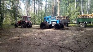 МТЗ 82П против Т40 на колесах от комбайна! Порвал как котенка?