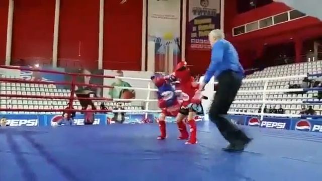 Чемпионат Республики Бурятия в г. Улан-Удэ. Апрель'2016, Гоша в красном. Муай Тай. Muay Thay смотреть онлайн