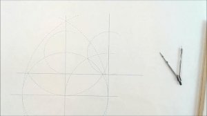 Построение девятиугольника циркулем, приближенное