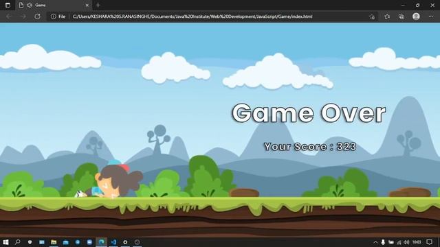 JavaScript 2D Game Development  | 1st Year | Semester 01 | Java Institute | Keshara S.Ranasinghe