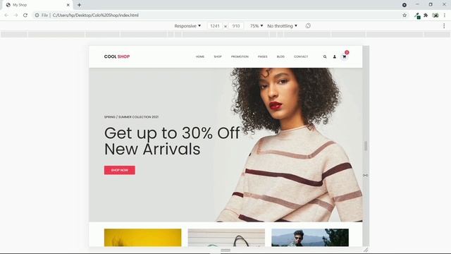 Responsive Ecommerce Website Using HTML CSS JAVASCRIPT  BOOTSTRAP| Step By Step | Coding With Nick