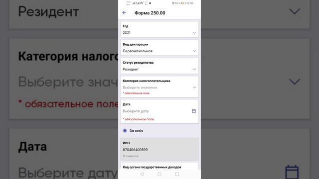Новая декларация 250. Декларация для госслужащих, военных итд ПРИЛОЖЕНИЕ указано в описании