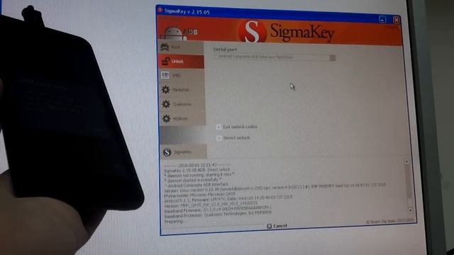 Unlock for Micromax Q415 Canvas Pace4G (Sigmakey)
