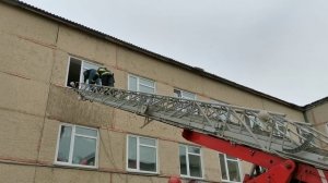 Эвакуация пострадавших при пожаре