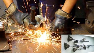 КОВАНЫЙ ЛИСТОК для розы НА ХОЛОДНУЮ БЕЗ ШТАМПОВ!! #ковка #холоднаяковка