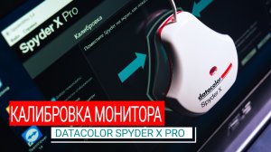 Калибровка монитора. DataColor Spyder X Pro