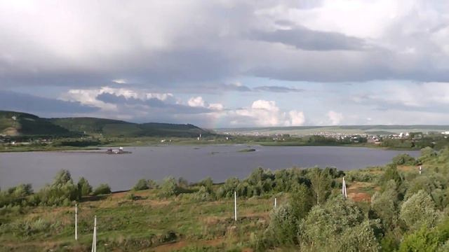 июнь 2015, Альметьевское водохранилище, вид с города смотреть онлайн