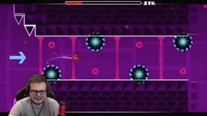 Булкин проходит уровень Electroman Adventures "ТАДАДАДА" :Geometry Dash ;Булкин
