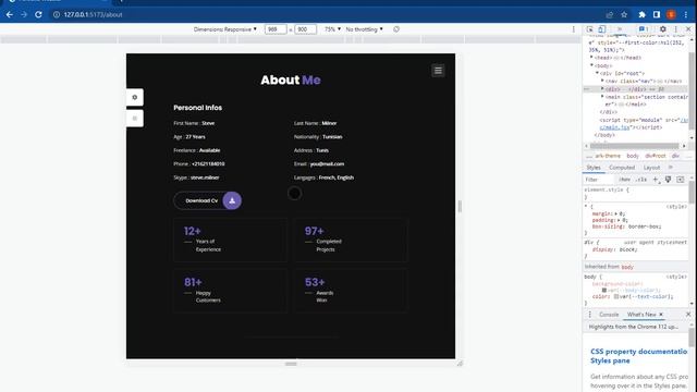 Build a Portfolio Website using React JS