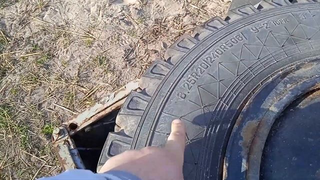 Установка ГАЗоновской резины на передний мост трактора МТЗ смотреть онлайн