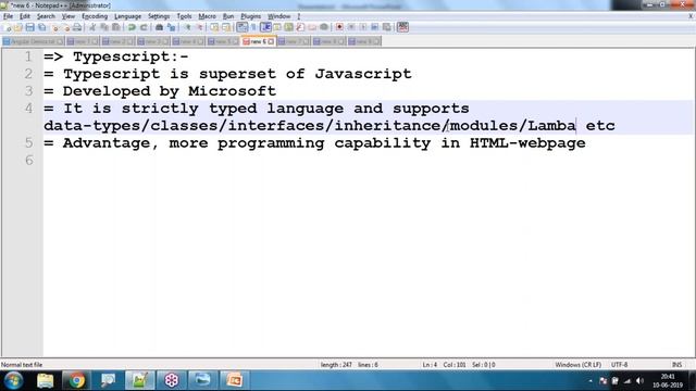 1. Introduction to Angular 8 & Typescript Framework