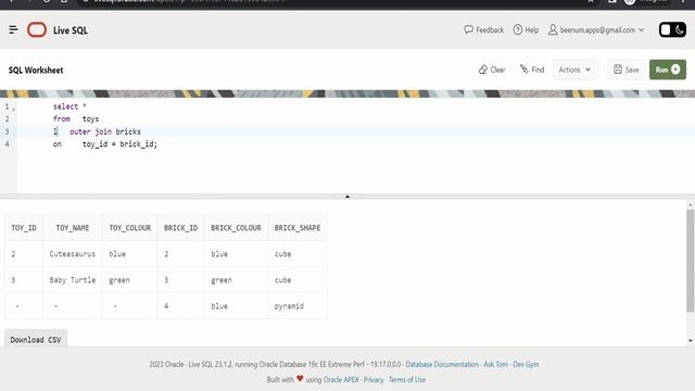 What are OUTER JOINS in Oracle SQL ? (LEFT OUTER / RIGHT OUTER JOIN) | Oracle SQL | Live SQL смотреть онлайн
