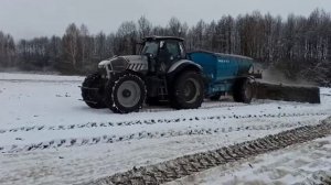 Внесение доломитовой муки зимой