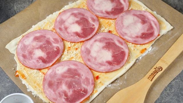 Рогалики с сыром и ветчиной