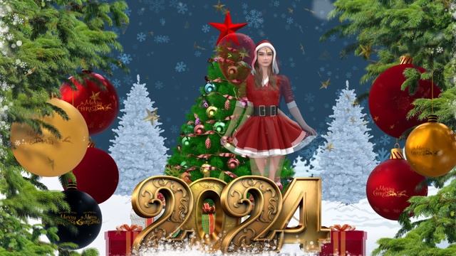 Merry Christmas! Happy New Year 2024!! Footages Merry Christmas!