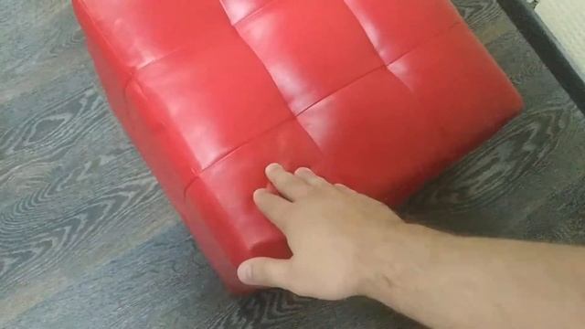 Пуфик мягкий квадратный красный.mp4 смотреть онлайн