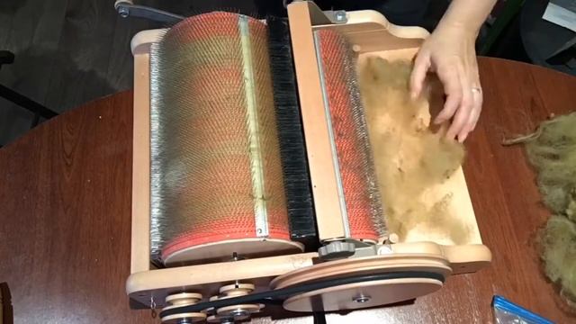 Мастер-класс по прядению пряжи | N1 подготовка шерсти и использование драмкардера