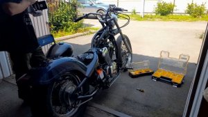 Мотоцикл Honda Steed 400. #14 Установка глушителей, ремонт топливных шлангов и первый выезд