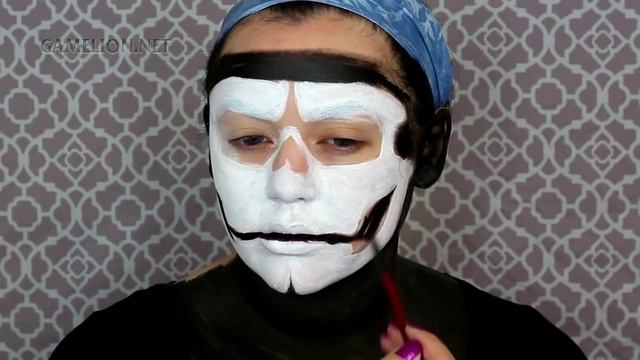 Череп Призрака - пошаговая инструкция макияжа (12+)