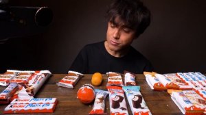 ASMR Kinder Chocolate Dessert Mukbang (Surprise, Happy Hippo, Bueno, Maxi, Pingui) Eating Sounds