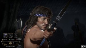 MK11 All Rambo Brutalities, Fatalities, Friendship, Fatal Blow & Ending
