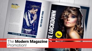 Презентация модного журнала After Effects Modern Magazine Promotion Mockup