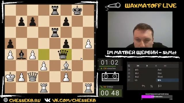 [RU] Лига Шахматная Стримеров вместе с IM ShMat (Матвей Щербин) на lichess.org смотреть онлайн