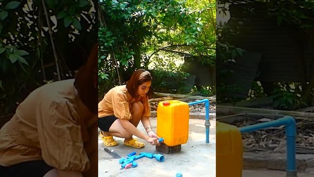 Trick Free electricity | I turn PVC pipe into a water pump at home free no need electricity power