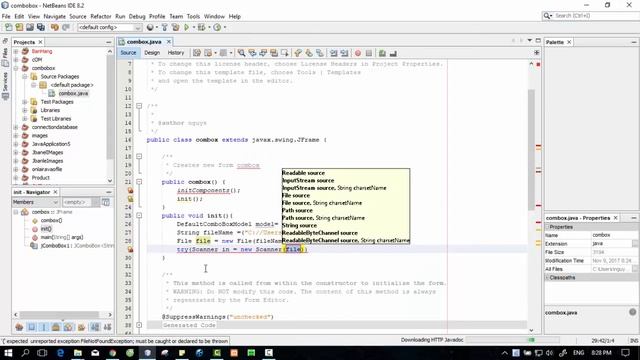 Combobox Read data From text file in java( lấy dữ liệu từ file text vào combobox ) NetBeans смотреть онлайн