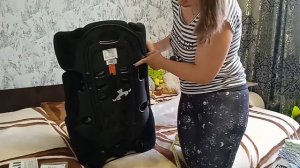 Распаковка — Автокресло Farfello GE-E (велюр, черный/серый)