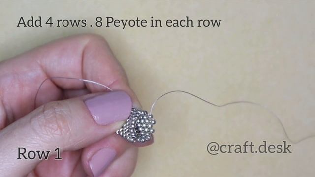 Peyote Heart - Beaded Heart- Beaded Charms - 3D Beaded Heart