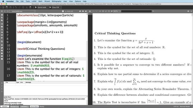(UPDATED) LaTeX Tutorial 6: Packages, Macros and Graphics смотреть онлайн