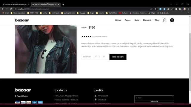 React JS Project : build and deploy an e-commerce website using reactjs, firebse, stripejs