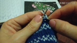 Давайте свяжем варежки жаккардом ?Часть 3 (жаккард без протяжек)