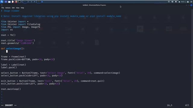 Image Viewer GUI App | Python Mini Project - Leisure Codes