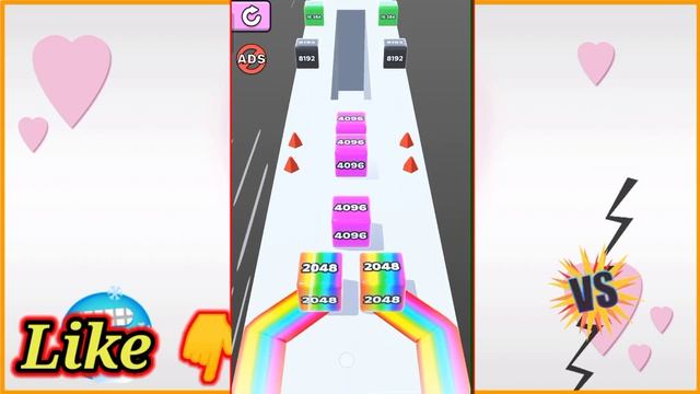 Jelly Run 2048 | jelly run 2048 merge 3d block puzzle world record ( 2048,..$ ) #JellyRun2048 #33