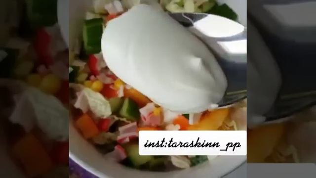 салат из крабовых палочек, бюджетный, вкусный, полезный и очень простой ?