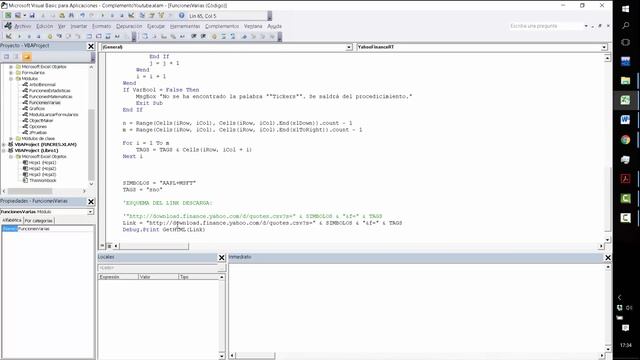 VBA Excel Yahoo Finance API смотреть онлайн