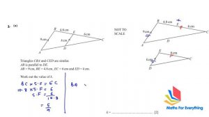 IGCSE MATHS PAPER 2, SIMILAR SHAPES QUESTIONS FROM PAST PAPERS. WORKSHEET 2B