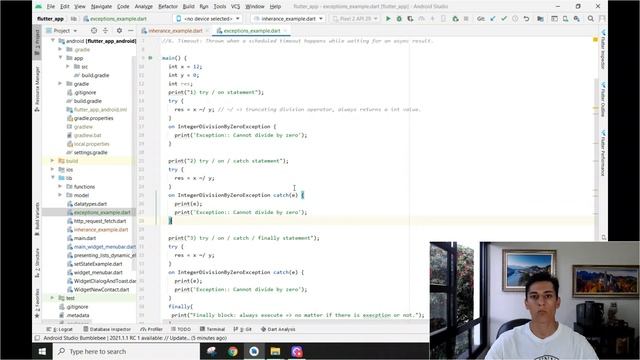 Exception handling with Dart/Flutter смотреть онлайн